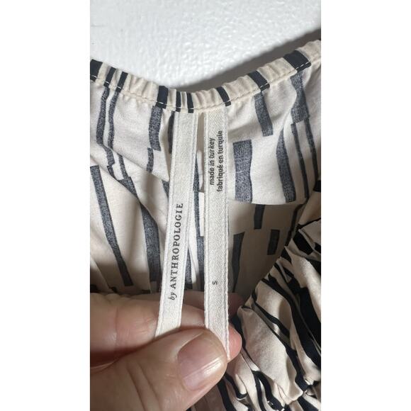 Anthropologie Somerset Maxi Dress Poplin Halter Edition Women’s XS Ivory Black - Picture 11 of 13